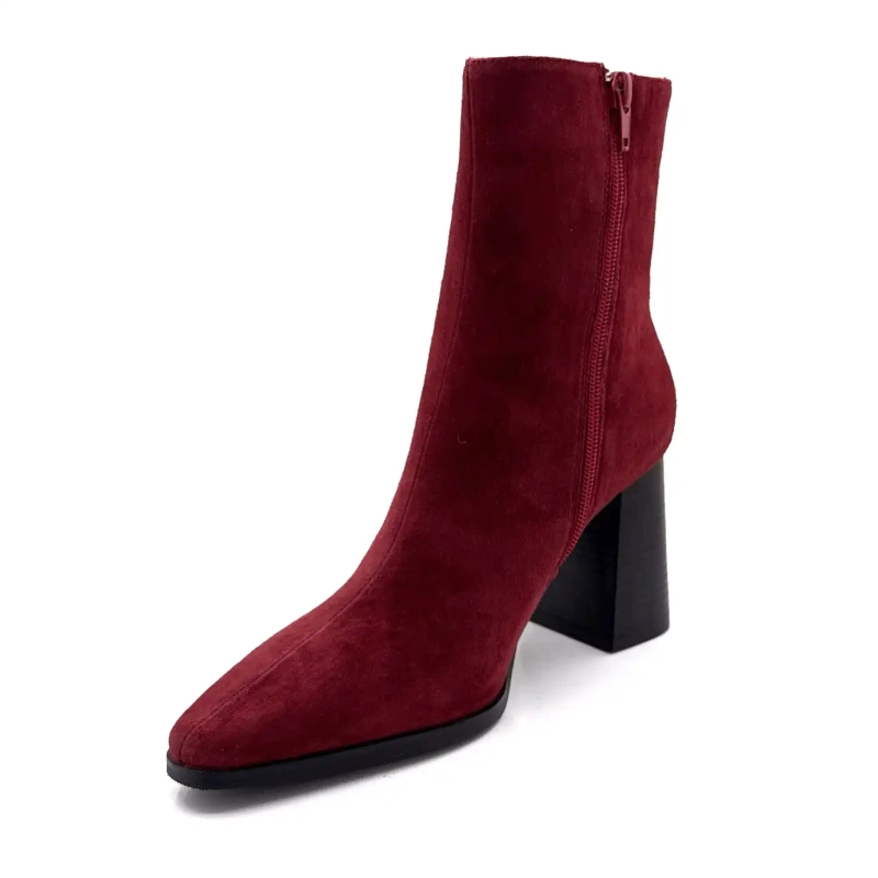 Ivoire JLR2503 Daim Bordeaux Ivoire Chaussures