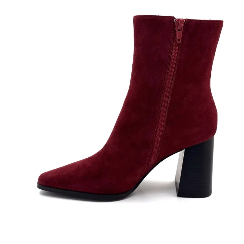 Ivoire JLR2503 Wildleder Bordeaux Ivoire Chaussures