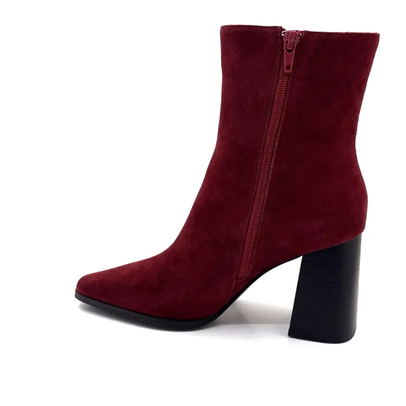 Ivoire JLR2503 Daim Bordeaux Ivoire Chaussures