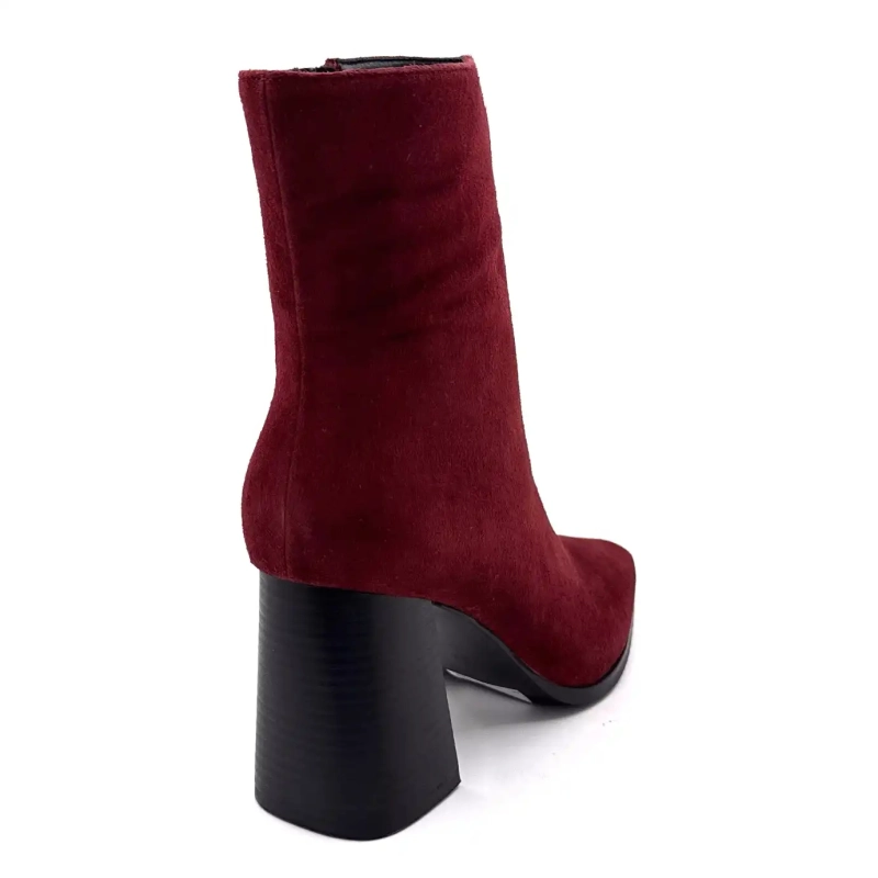 Ivoire JLR2503 Semsket skinn Bordeaux Ivoire Chaussures