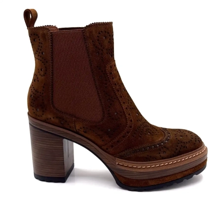 Pons Quintana 10079 Barna velúr Ivoire Chaussures