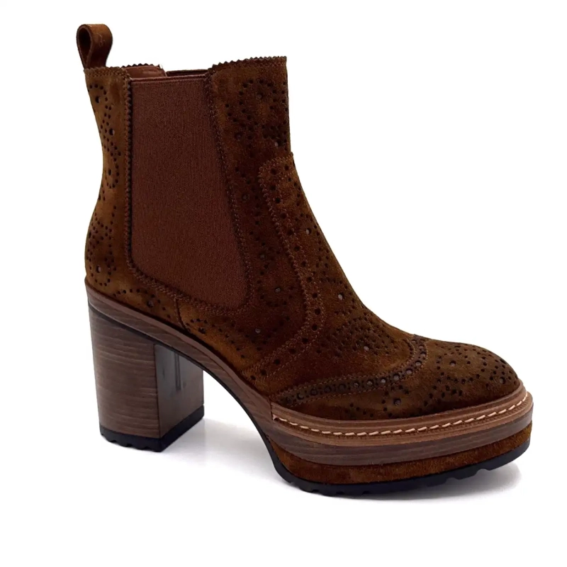 Pons Quintana 10079 Camurça Marrom Ivoire Chaussures