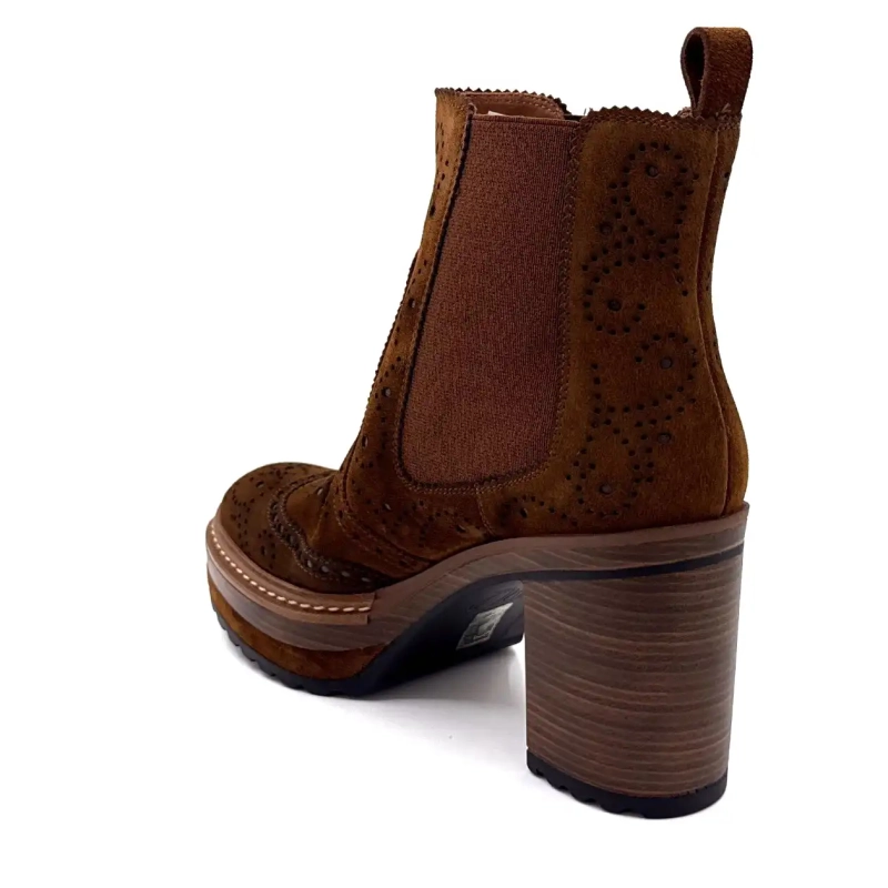 Pons Quintana 10079 Brun Semsket Skinn Ivoire Chaussures