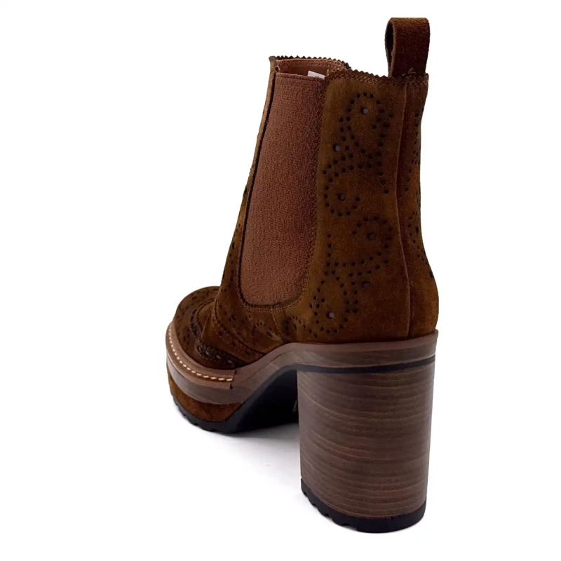 Pons Quintana 10079 Camurça Marrom Ivoire Chaussures