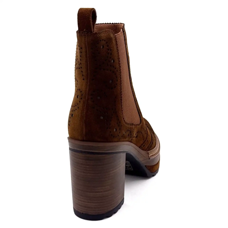 Pons Quintana 10079 Brun Semsket Skinn Ivoire Chaussures