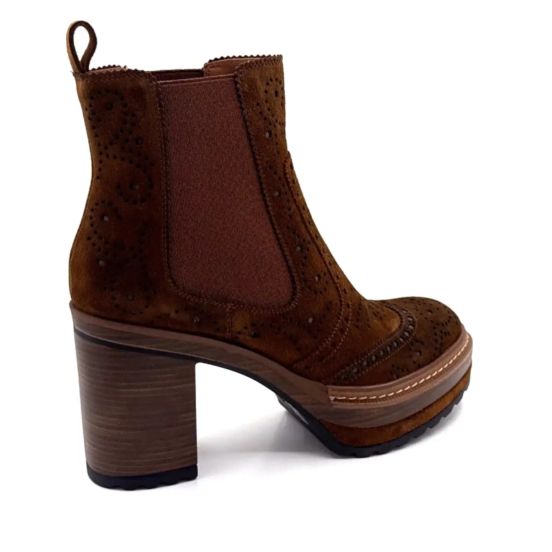 Pons Quintana 10079 Brun Semsket Skinn Ivoire Chaussures