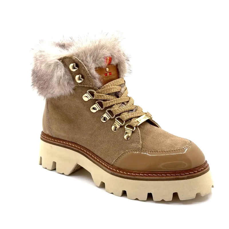 Les Tropéziennes 331142 Zamy Pelle Beige Ivoire Chaussures