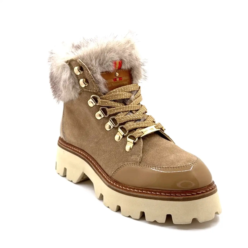 Les Tropéziennes 331142 Zamy Pelle Beige Ivoire Chaussures