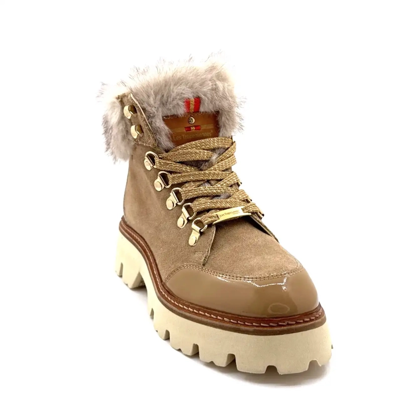 Les Tropéziennes 331142 Zamy Beige Læder Ivoire Chaussures