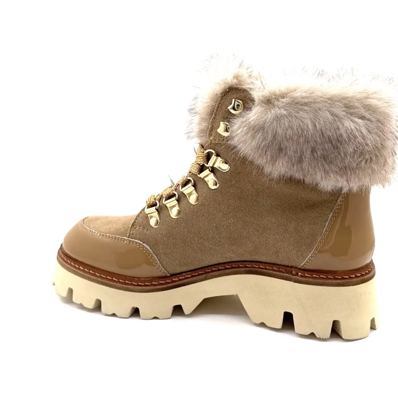 Les Tropéziennes 331142 Zamy Beige Leder Ivoire Chaussures