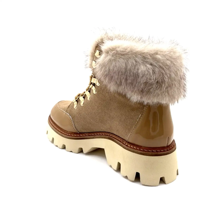 Les Tropéziennes 331142 Zamy Beige Leder Ivoire Chaussures