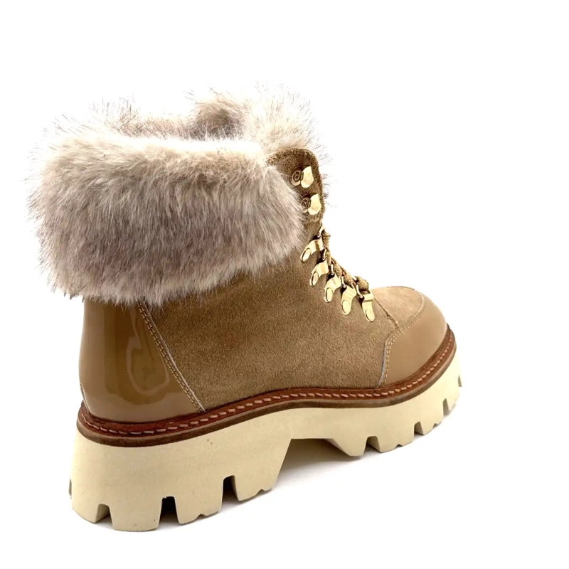 Les Tropéziennes 331142 Zamy Couro Bege Ivoire Chaussures