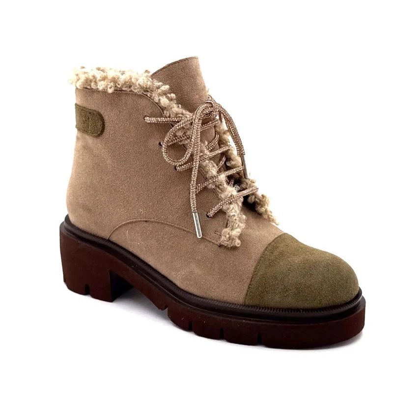 Ivoire g462 Semsket skinn Beige Khaki Ivoire Chaussures