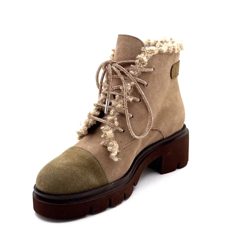 Ivoire g462 Zamsz Beżowy Khaki Ivoire Chaussures