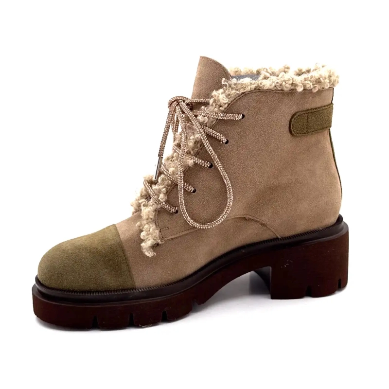 Ivoire g462 Semsket skinn Beige Khaki Ivoire Chaussures