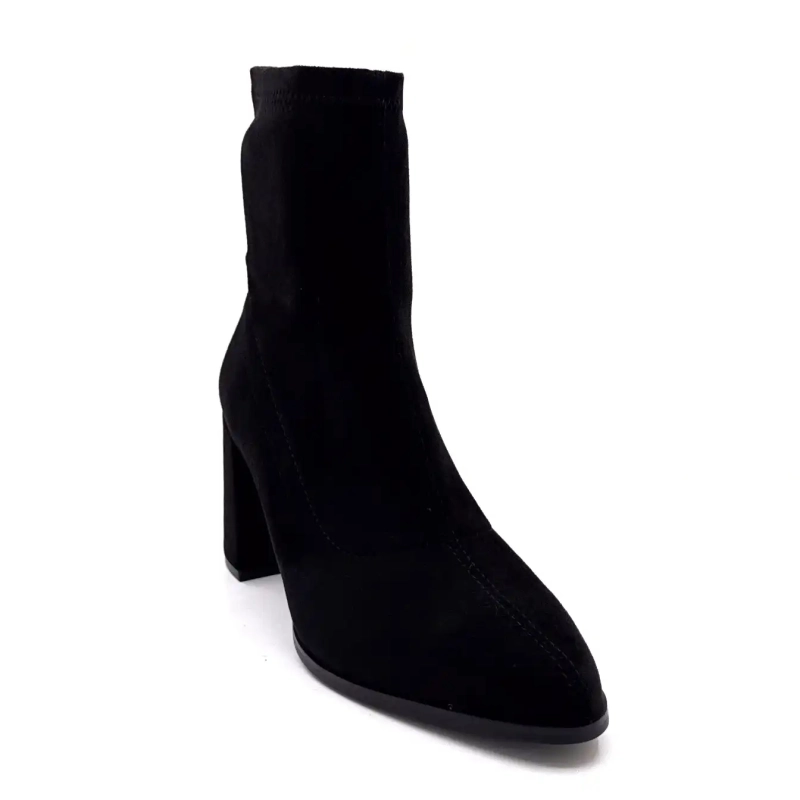 Ivoire Md1400-2501 Pelle scamosciata nera Ivoire Chaussures