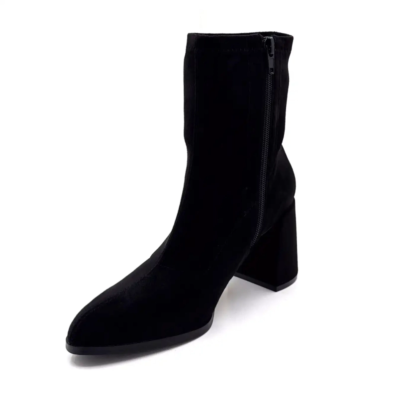 Ivoire Md1400-2501 Pelle scamosciata nera Ivoire Chaussures