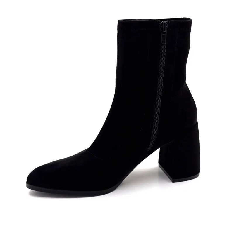 Ivoire Md1400-2501 Black Suede Ivoire Chaussures