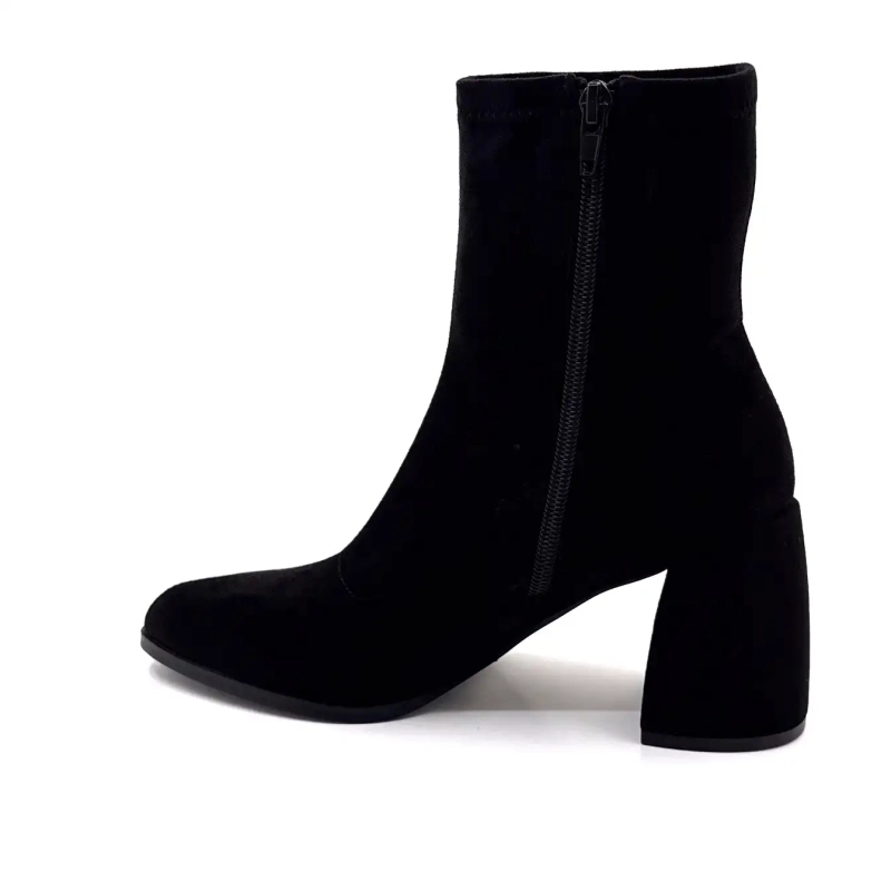 Ivoire Md1400-2501 Black Suede Ivoire Chaussures