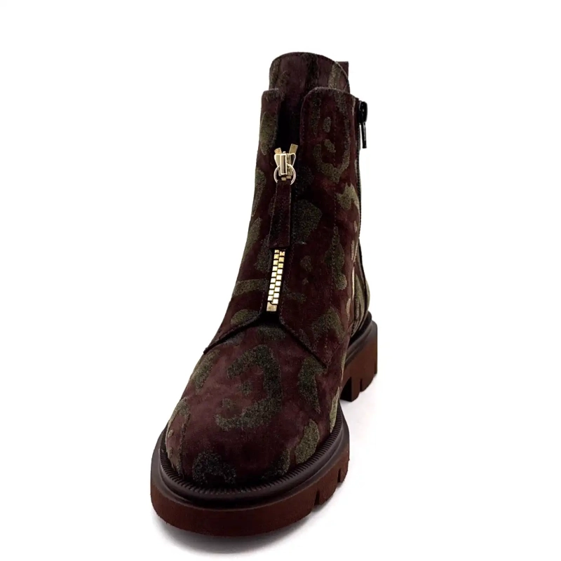 Ivoire 380 Leo Mocka Sammetsmönster Brun Leo Ivoire Chaussures