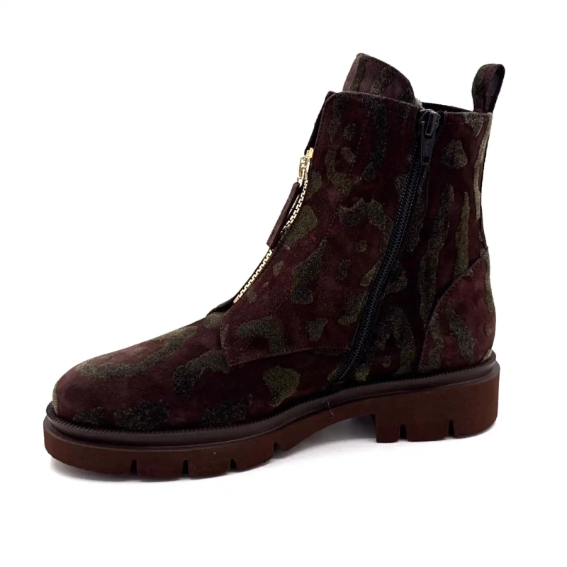 Ivoire 380 Leo Semsket fløyeltrykk Brun Leo Ivoire Chaussures