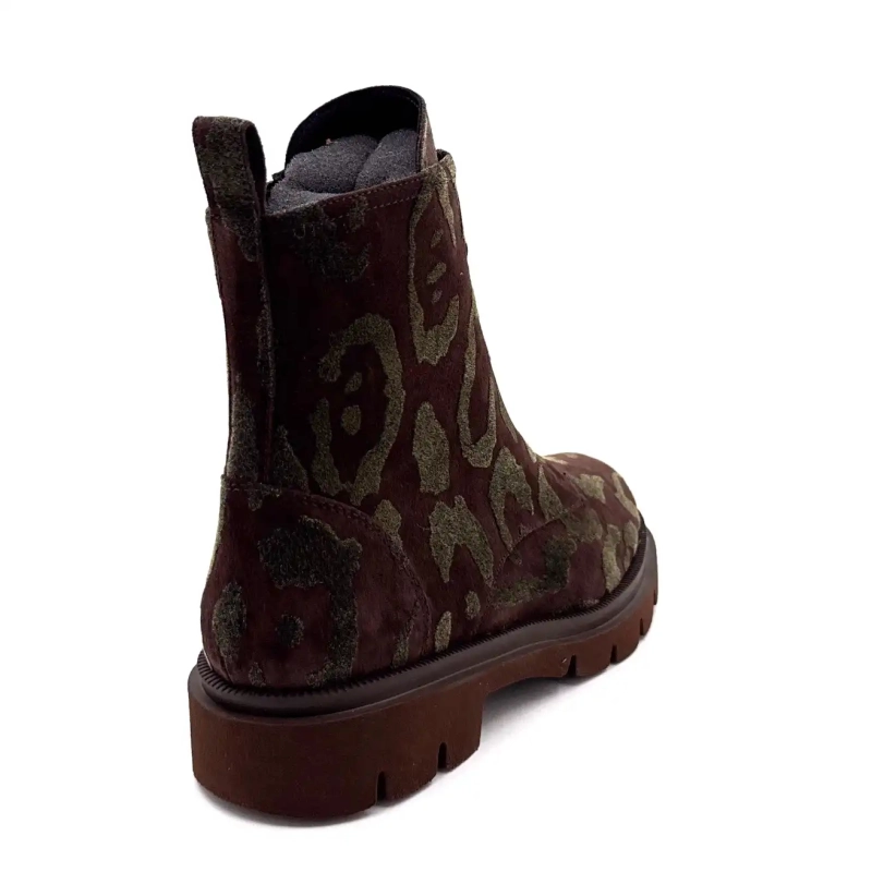 Ivoire 380 Leo Daim Velours Imprimé Marron Léo Ivoire Chaussures