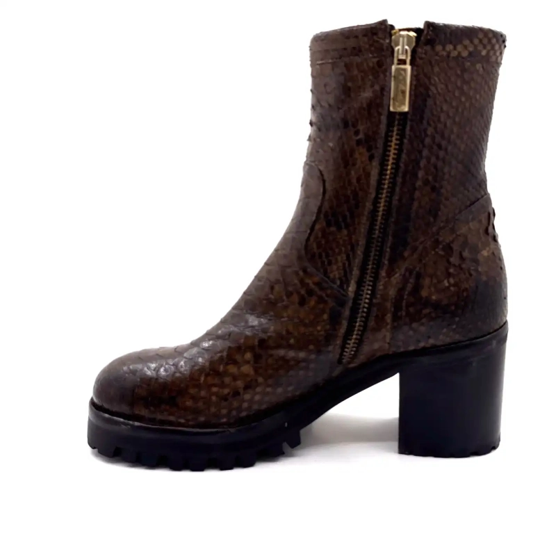 La Bottega di Lisa 4222/608 Birrabruin pytonleer Ivoire Chaussures