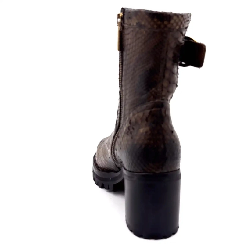 La Bottega di Lisa 4222/608 Birrabruin pytonleer Ivoire Chaussures