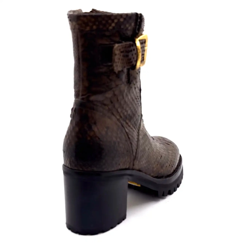 La Bottega di Lisa 4222/608 Birra Brown Pyton bőr Ivoire Chaussures