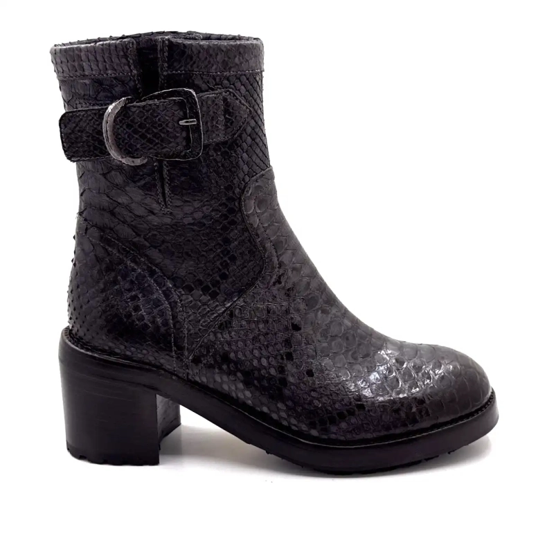 La Bottega di Lisa 4222/608 Piele de Reptile Gri Albastru Ivoire Chaussures