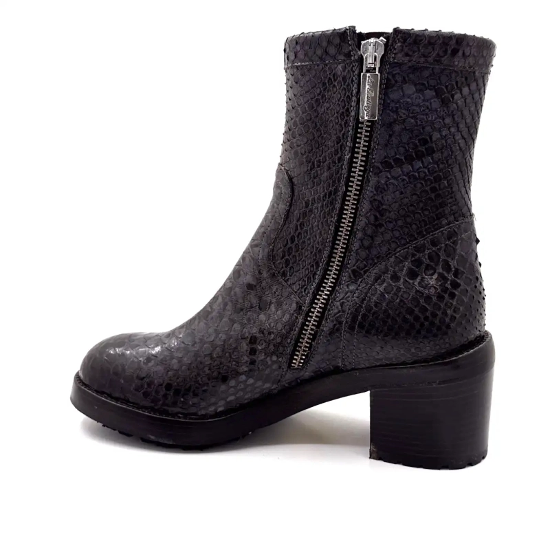 La Bottega di Lisa 4222/608 Krybdyrslæder Blågrå Ivoire Chaussures