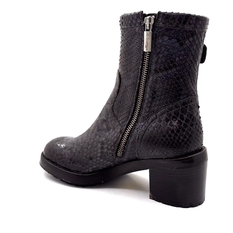 La Bottega di Lisa 4222/608 Couro Réptil Azul Cinza Ivoire Chaussures