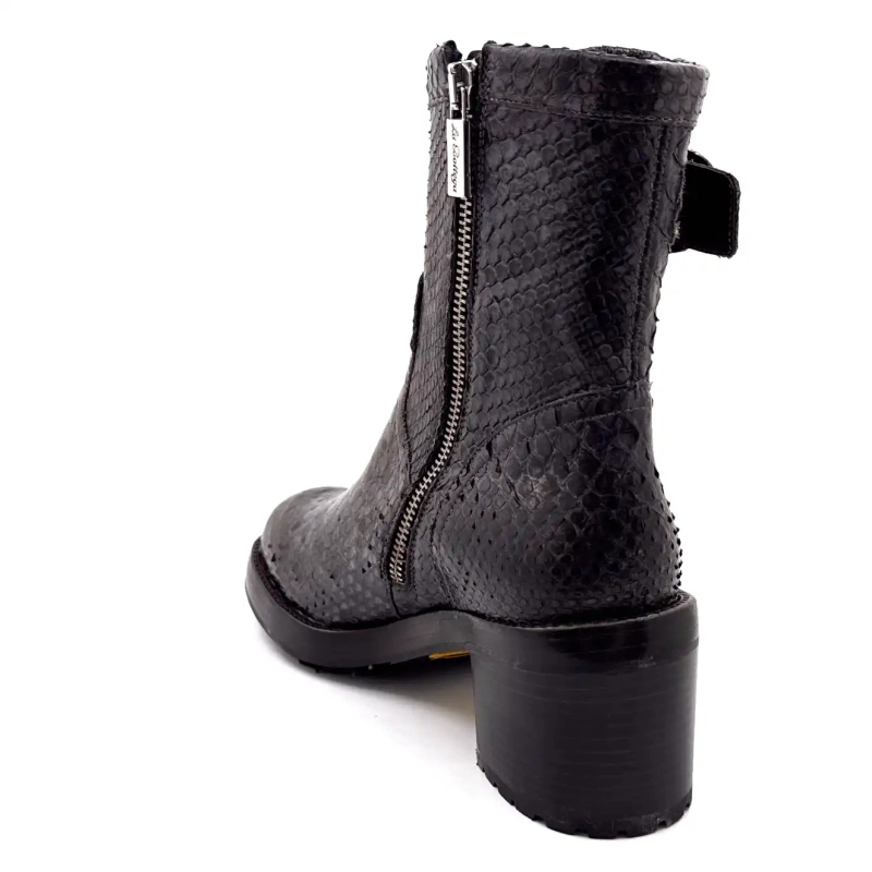 La Bottega di Lisa 4222/608 Piel Reptil Azul Gris Ivoire Chaussures