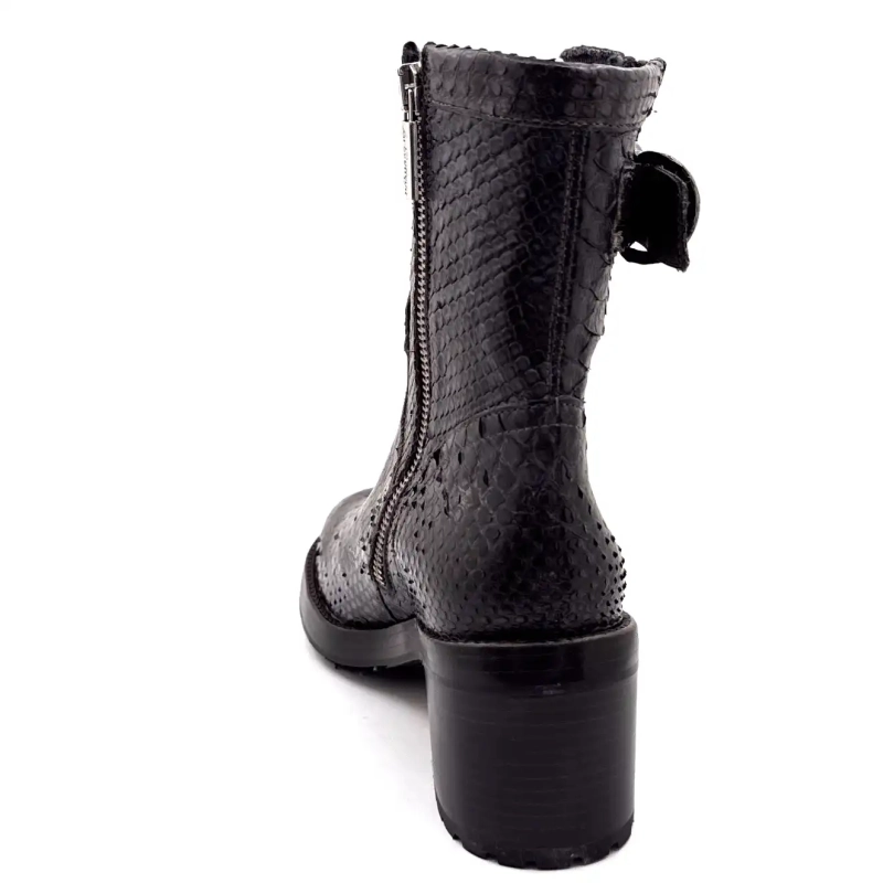 La Bottega di Lisa 4222/608 Skóra gadów Niebiesko-szara Ivoire Chaussures