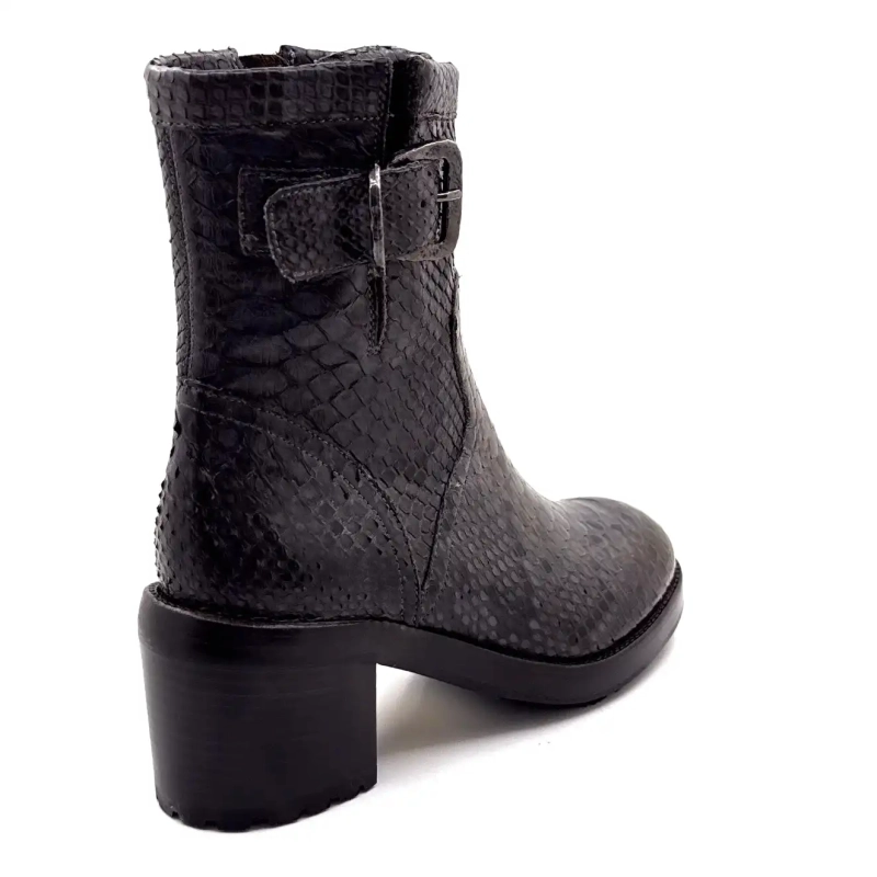 La Bottega di Lisa 4222/608 Krybdyrslæder Blågrå Ivoire Chaussures