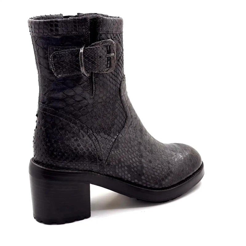 La Bottega di Lisa 4222/608 Couro Réptil Azul Cinza Ivoire Chaussures