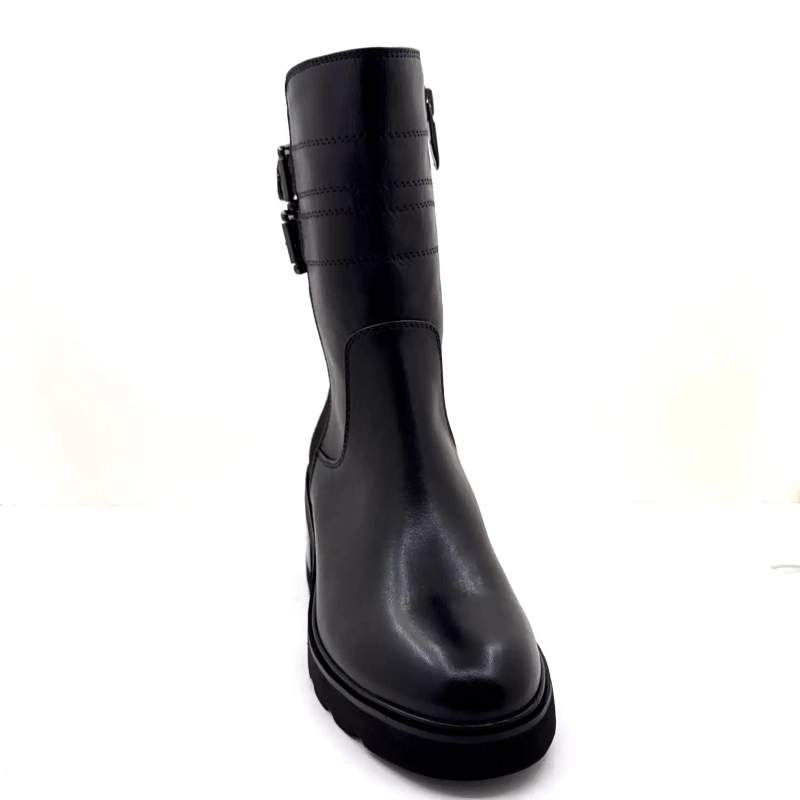 Olha o Céu Marcy 04 Couro Preto Ivoire Chaussures