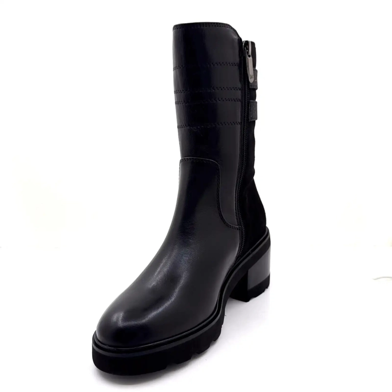 Regarde le Ciel Marcy 04 Cuir Noir Ivoire Chaussures