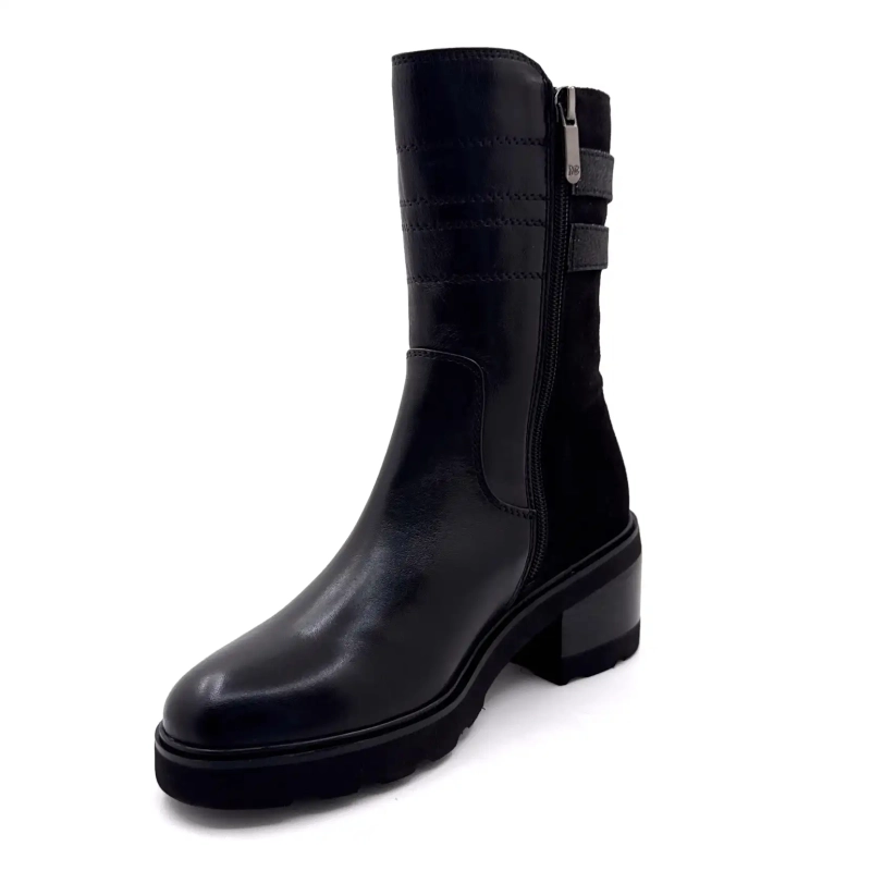 Mira el cielo Marcy 04 Cuero Negro Ivoire Chaussures