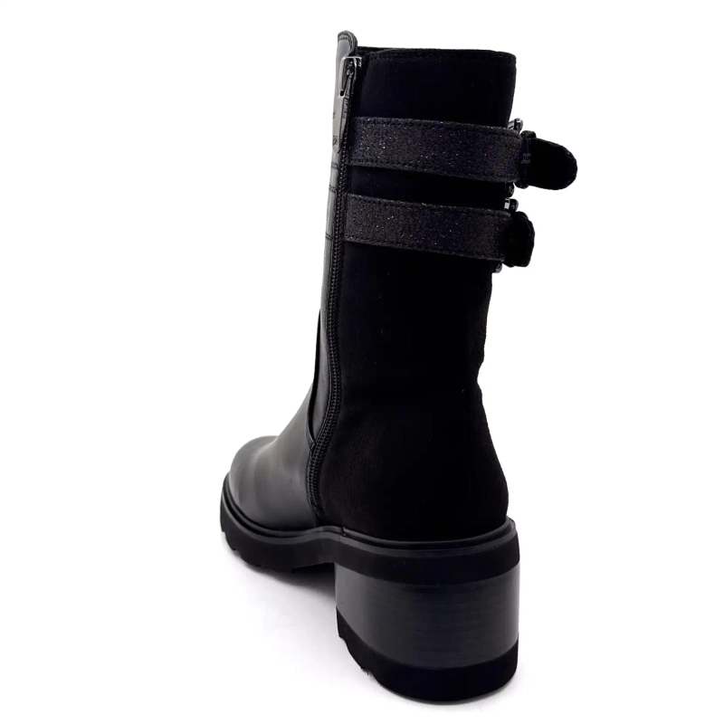 Mira el cielo Marcy 04 Cuero Negro Ivoire Chaussures