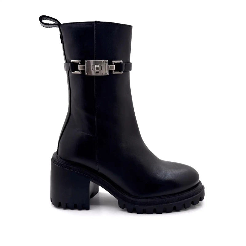 Gio+ Deva 10c Pelle Nera Ivoire Chaussures