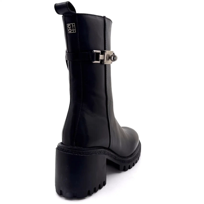 Gio+ Deva 10c Svart Läder Ivoire Chaussures