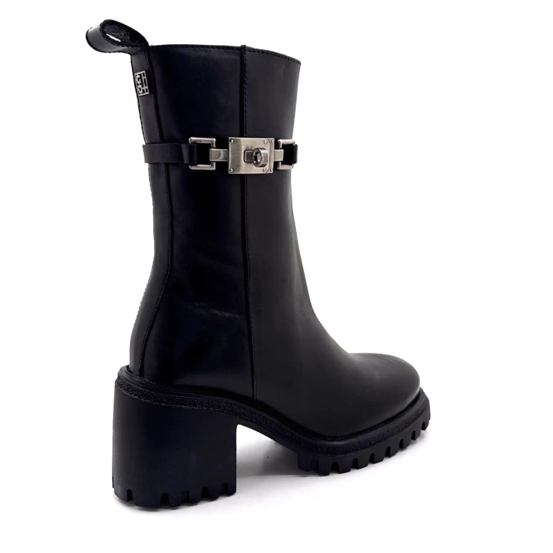 Gio+ Deva 10c svart skinn Ivoire Chaussures