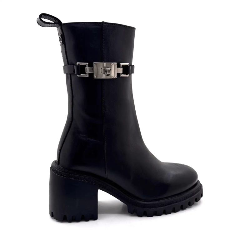 Gio+ Deva 10c Pelle Nera Ivoire Chaussures