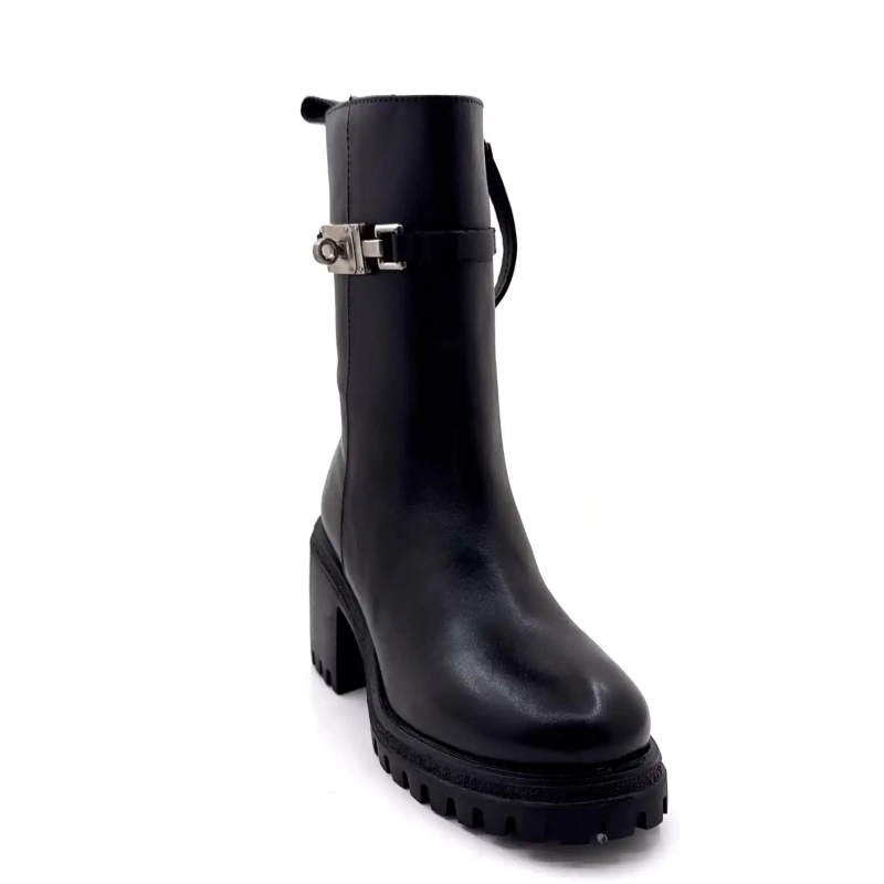 Gio+ Deva 10c Black Leather Ivoire Chaussures