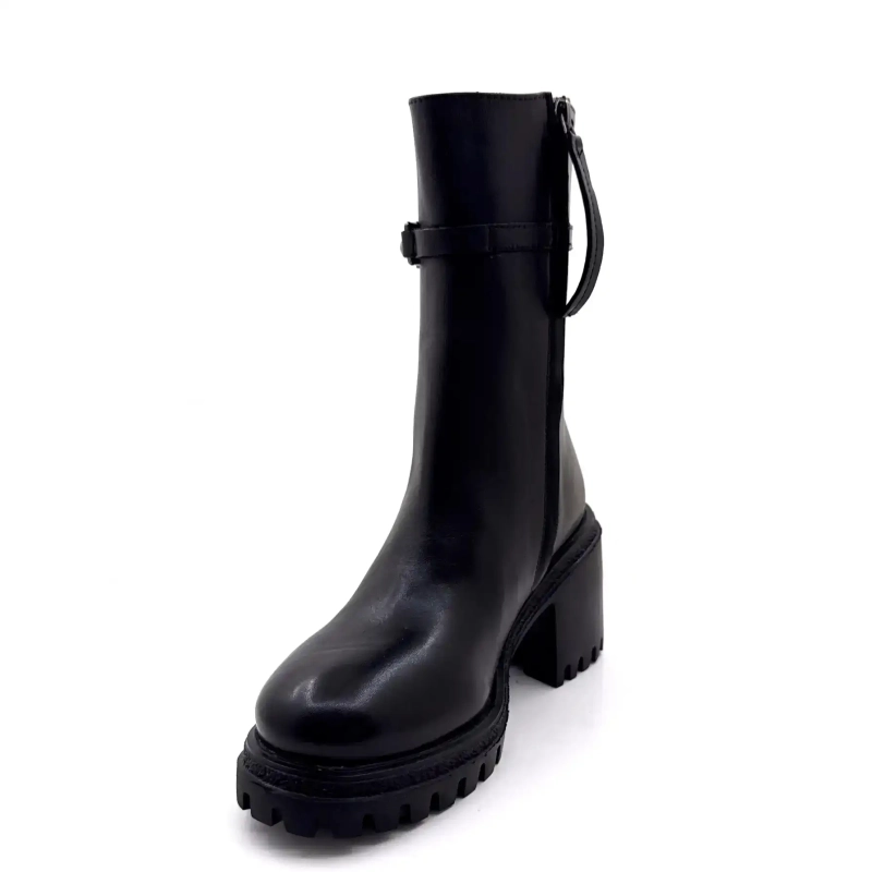 Gio+ Deva 10c svart skinn Ivoire Chaussures