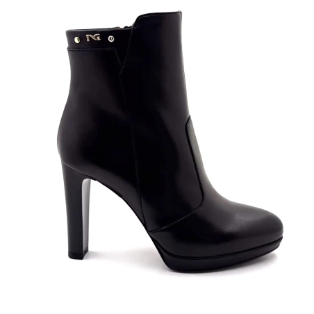 Nero Giardini 14510 Din 100 Piele Neagră Ivoire Chaussures