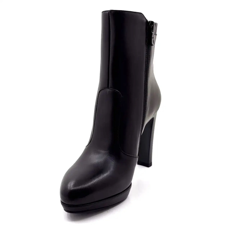 Nero Giardini 14510 Di 100 Pelle Nera Ivoire Chaussures