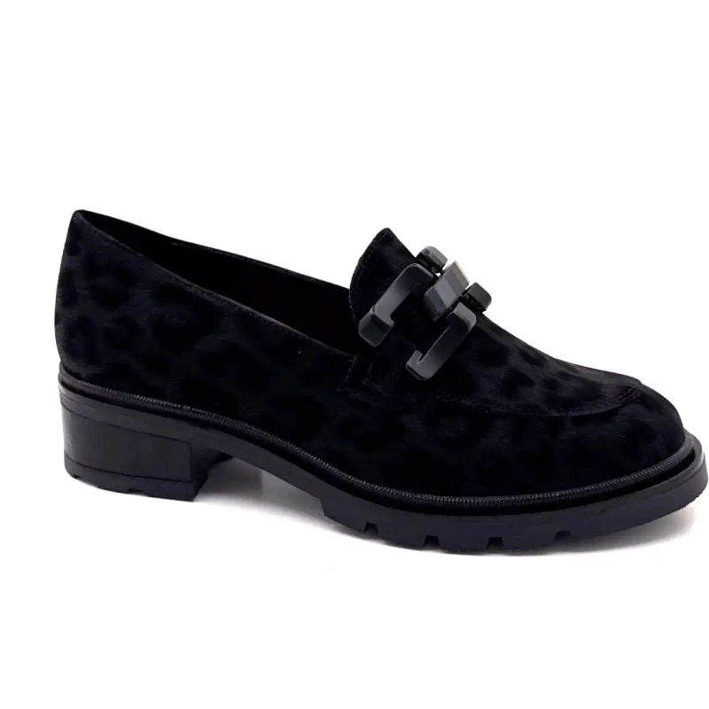 Ivoire 3q5833 Noir Motif Léo Ivoire Chaussures