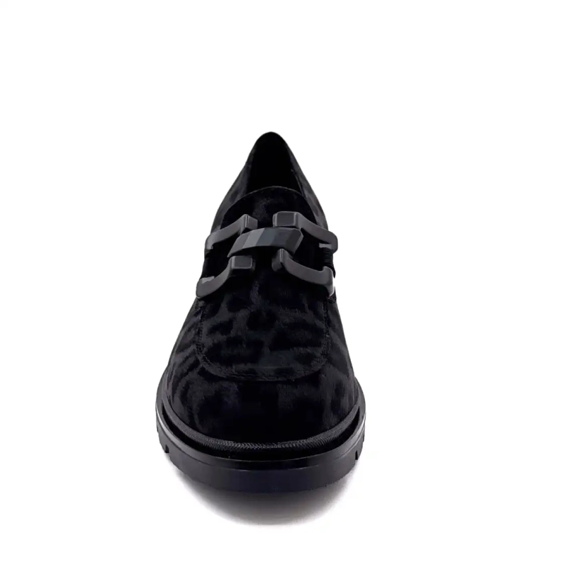 Ivoire 3q5833 Black Leo Pattern Ivoire Chaussures